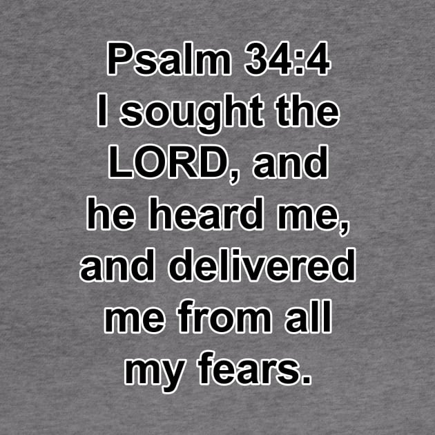 Psalm 34:4  by Holy Bible Verses